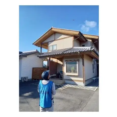 【台風・災害対策】実家や空き家のドローン屋根点検サービス（1回）高画質 4K 2倍 ドローン撮影 職人 触診点検 修繕 ご案内 屋根材 点検報告書 上田市