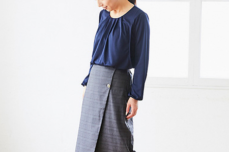 【秋冬】赤ちゃんに優しい授乳服セット ネイビー M トップス 下着 ブラジャー 【マタニティ】【ho0920】