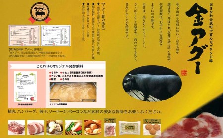 金アグー　肩ロース（スライス）・ハンバーグセット