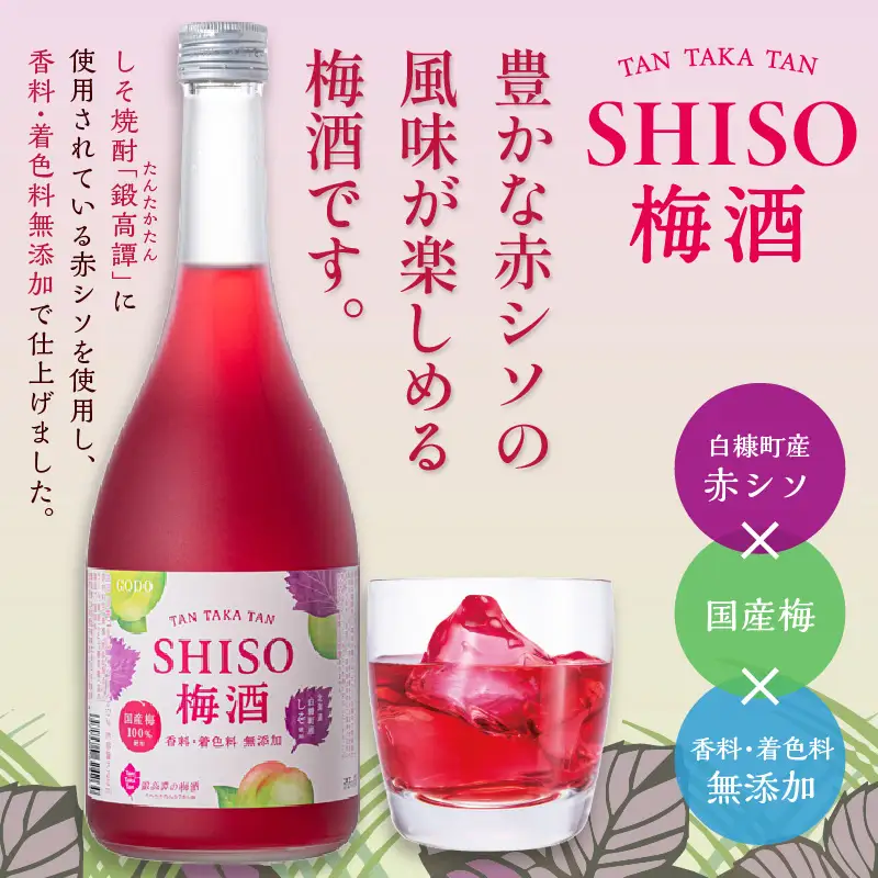 鍛高譚（たんたかたん）の梅酒[720ml]【12本セット】_I036-0042