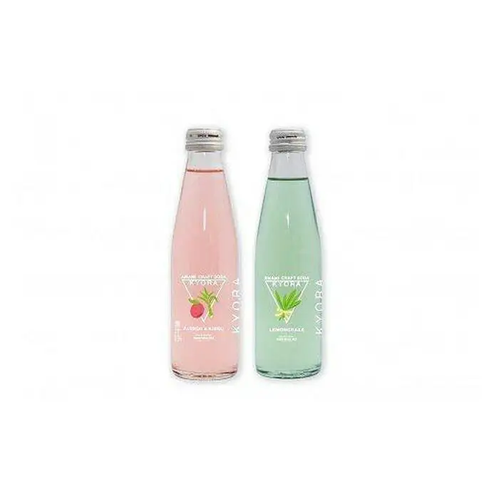※受付停止※奄美クラフトソーダKYORA (パッションフルーツ＆きび酢、レモングラス) 200ml 2種計8本セット