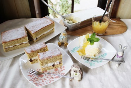 ダブルチーズケーキ＆生カステラセット カステラ