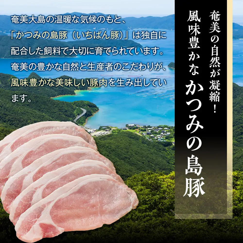 かつみの島豚いちばんロースしゃぶしゃぶ　1kg（500g×2パック）