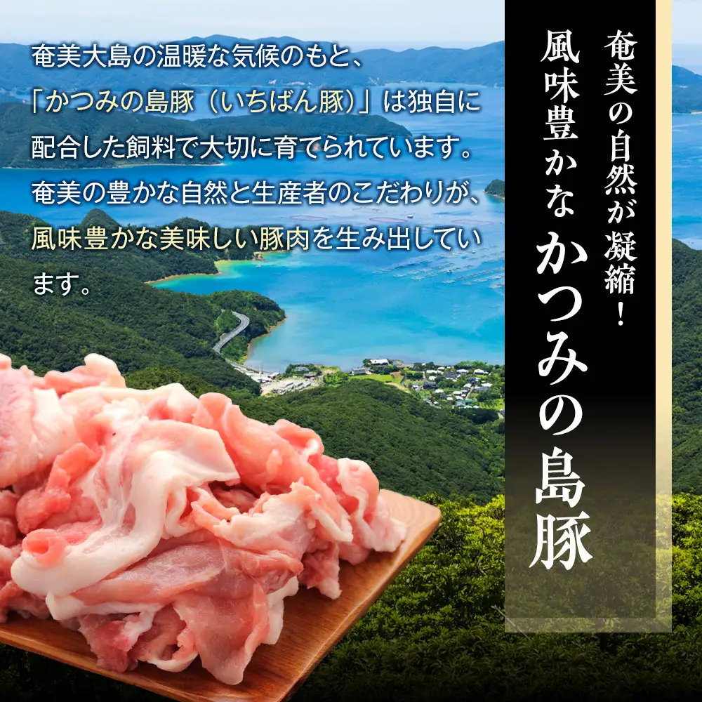 かつみの島豚いちばん豚（小間切れ）1.5kg