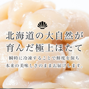北海道産 冷凍ホタテ貝柱大 （500g×3パック）「1.5kg」 ＜ワイエスフーズ＞ 小分け チャック付き 海鮮丼 森町 魚貝類 帆立 ホタテ ほたて 魚介類 貝 ふるさと納税 北海道 訳あり mr1-1233
