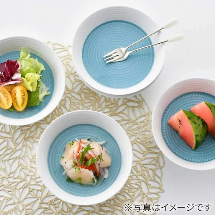 【波佐見焼】ブルースプレッドボール ボウル S 5個セット 食器 皿 【一真窯】 [BB51]  波佐見焼