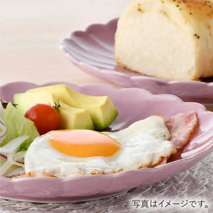 【波佐見焼】RINKA 21.5cm プレート 2枚セット ピンク 食器 皿 【長十郎窯】 [AE33] 波佐見焼