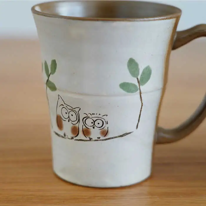 【波佐見焼】ふくろう マグカップ ペア 食器 皿 【団陶器】 [PB69] 波佐見焼