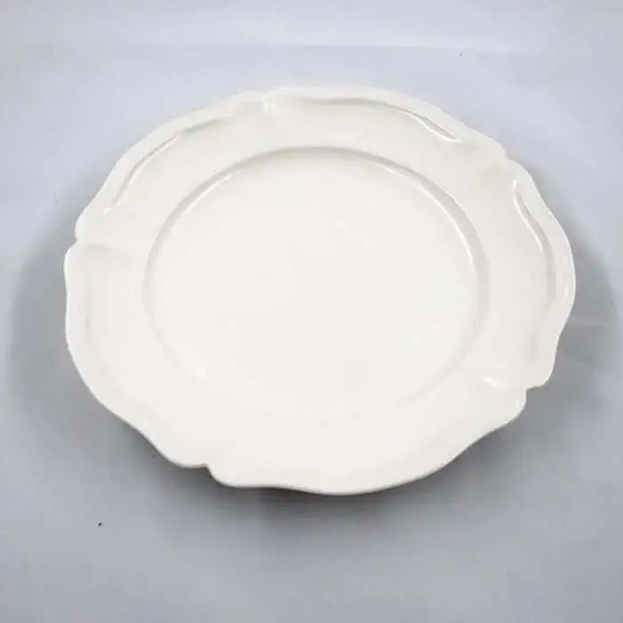 【波佐見焼】フレーム サークル プレート オフホワイト M 3枚セット 食器 皿 【堀江陶器】 [JD156] 波佐見焼