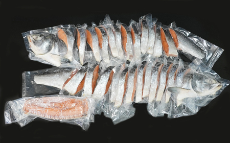 鮭 特選 甘塩熟成塩鮭【2.8kg】＜網走産＞ ※着日指定不可 ABX037