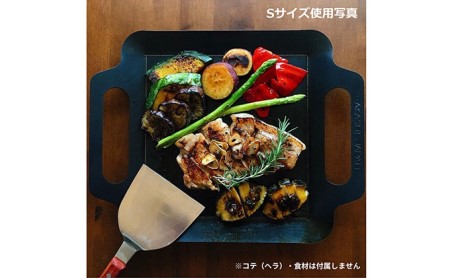 鉄板 日本鉄具製作 BBQ極厚鉄板 Sワイドサイズ バッグ付き 鉄板【6mm 42×26cm】