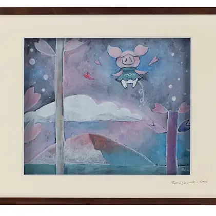 絵画 Harry＆Marie ピガーからの便り ジクレー 絵画【額装入り】