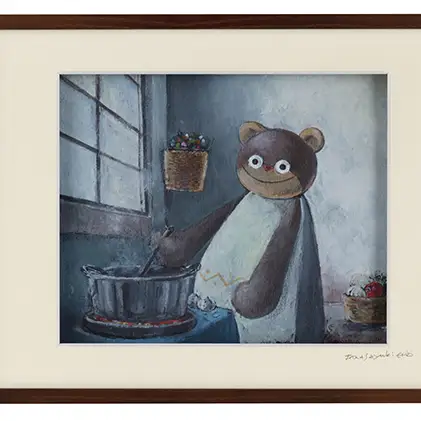 絵画 ジクレー ハリーマリー 名画シリーズ ベアさんからの便り 絵画【額装入り】