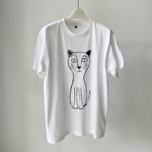 CAT T-SHIRT【XLサイズ／WHITE】 [h125]