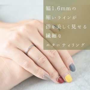 超細身フチありハーフエタニティリング diar_fs_0107