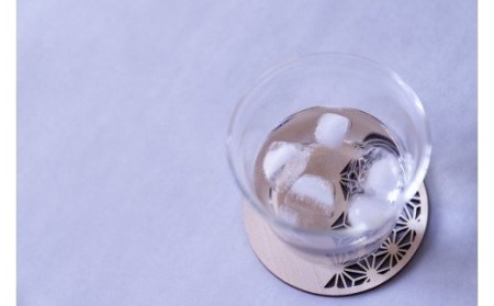 和柄コースター（丸麻の葉） 2枚セット 杢美-Mokuharu- おしゃれ コースター 木製 木 ひのき 檜 キッチン用品 キッチングッズ 食器【mkh007A-1】