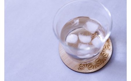 和柄コースター（丸麻の葉 くり抜きなし） 2枚セット 杢美-Mokuharu- おしゃれ コースター 木製 木 ひのき 檜 キッチン用品 キッチングッズ 食器【mkh007A-4】