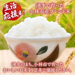 米 湧水で育った小林市産ブレンド米 15kg 5kg×3袋 お米 米 