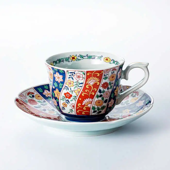 【波佐見焼】友禅桜絵 珈琲碗皿2客揃 食器 カップ 【不二商店】 [UC04] 波佐見焼