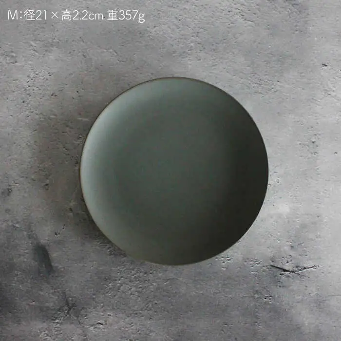 【波佐見焼】Naturalシリーズ プレート M (21cm) 2枚セット（グリーン） 取り皿 食器 ケーキ皿 【光春窯】 [XD58] 波佐見焼