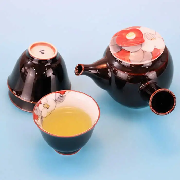 【波佐見焼】花絵蒔（はなえまき）急須 茶器セット ティーポット 湯飲み  食器 皿 【仙右エ門陶房】 [ZD16] 波佐見焼