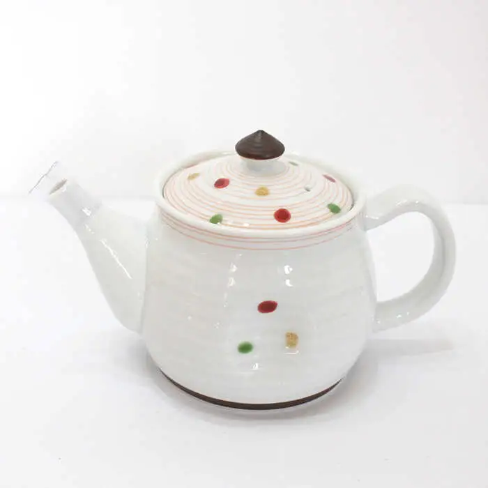 【波佐見焼】色彩水玉（ ティーポット・ マグカップ ）3点セット 食器 皿 【陶芸ゆたか】 [VA92]  波佐見焼