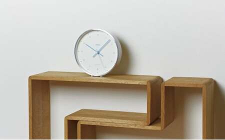 MIZUIRO［電波時計］/ ホワイト（LC07-06 WH）レムノス Lemnos 時計 工芸品 装飾品  FAD-0826