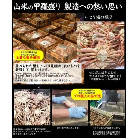 職人こだわりのせこがに甲羅盛り　大きめサイズ　化粧箱6個入　個包装　高鮮度3D凍結【配送不可地域：離島】【1275217】