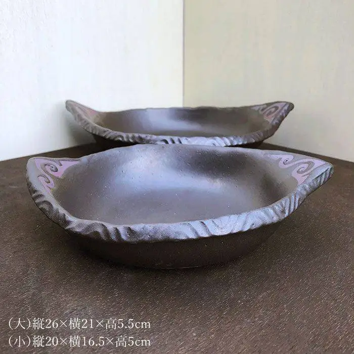 【 直火OK 】アヒージョ 鍋【 耐熱皿 】大小 2個 セット クラフト 鍋 オーブン グリル バーベキュー キャンプ アウトドア BBQ ソロキャンプ 《 糸島 》 Studio MUSICA [ARG001]