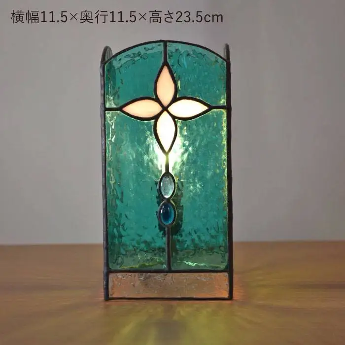 ステンドグラス ランプ SL-3《糸島》【アトリエエトルリア】照明 インテリア 工芸品 [ARF002]