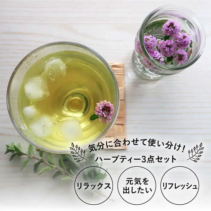 オリジナル ブレンド ハーブティー 3点 セット 栽培期間中農薬不使用 ≪糸島≫【薬香農園コア・ファーム】ハーブ 紅茶 [AJC002]