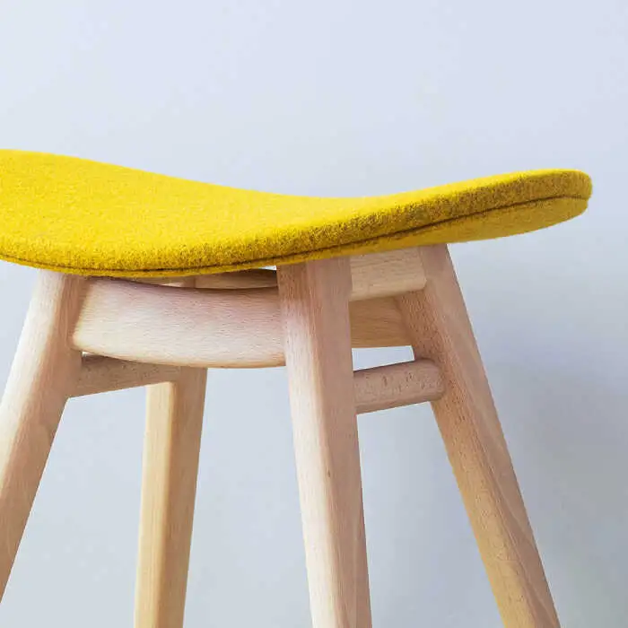 nomade  stool  〈 Beech × Yellow 〉 糸島市 / nomade design [AIF003]