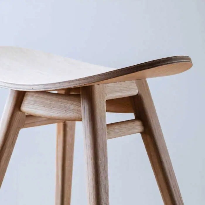 nomade  stool  〈 Oak × Plywood / natural 〉 糸島市 / nomade design [AIF001]