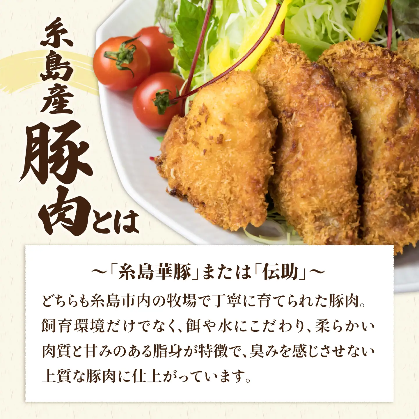 糸島産豚肉 ロース 衣付き カツ 5枚 ギョーザ 24個 セット 糸島市/糸島ミートデリ工房 [ACA070]