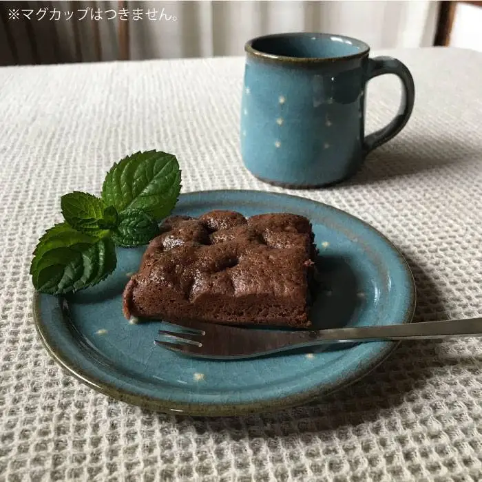 【 青磁 シリーズ 】 水玉 五寸皿 5枚 セット糸島市 / うつわと手仕事の店 研　器 陶器 食器 手作り クラフト [ARD024]