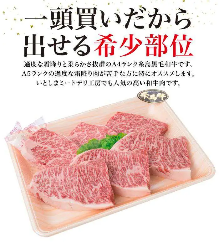 【極上 ステーキ】合計 600g (6枚入) ハネシタロース ランプ A4ランク 糸島 黒毛和牛 【糸島ミートデリ工房】[ACA041] 希少 ステーキ ランプ ロース 牛肉 赤身 国産 和牛 黒毛和牛