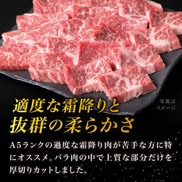 【焼肉用】A4ランク 糸島 黒毛和牛 カルビ 500g 糸島市/糸島ミートデリ工房 [ACA049]