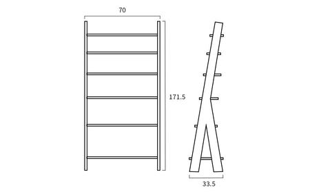 SCALA Shelf 070 walnut
