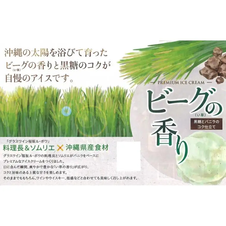 ビーグの香り UD ICE CREAM 6個 ( 1種 )  沖縄素材をアイスに使用（AN003）