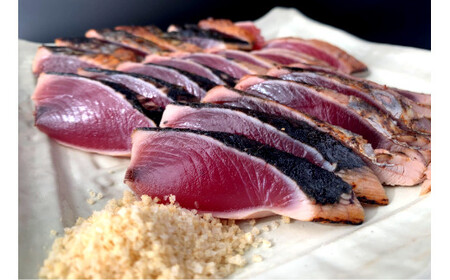 ★数量限定★　田野屋塩二郎の『ゆず塩』  ×   カツオのわら焼きタタキ（３節）セット　〈自家製タレ付〉