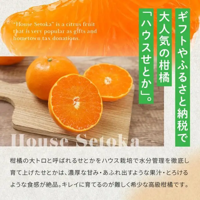 完熟ハウスせとか 3kg |瀬戸内産 せとか