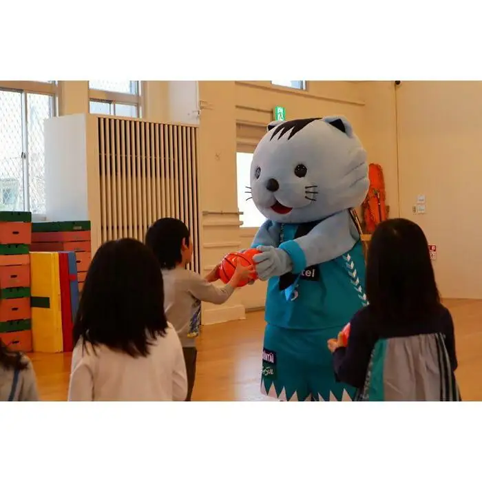 【Bリーグ 京都ハンナリーズ】 はんニャリンがサプライズ訪問！