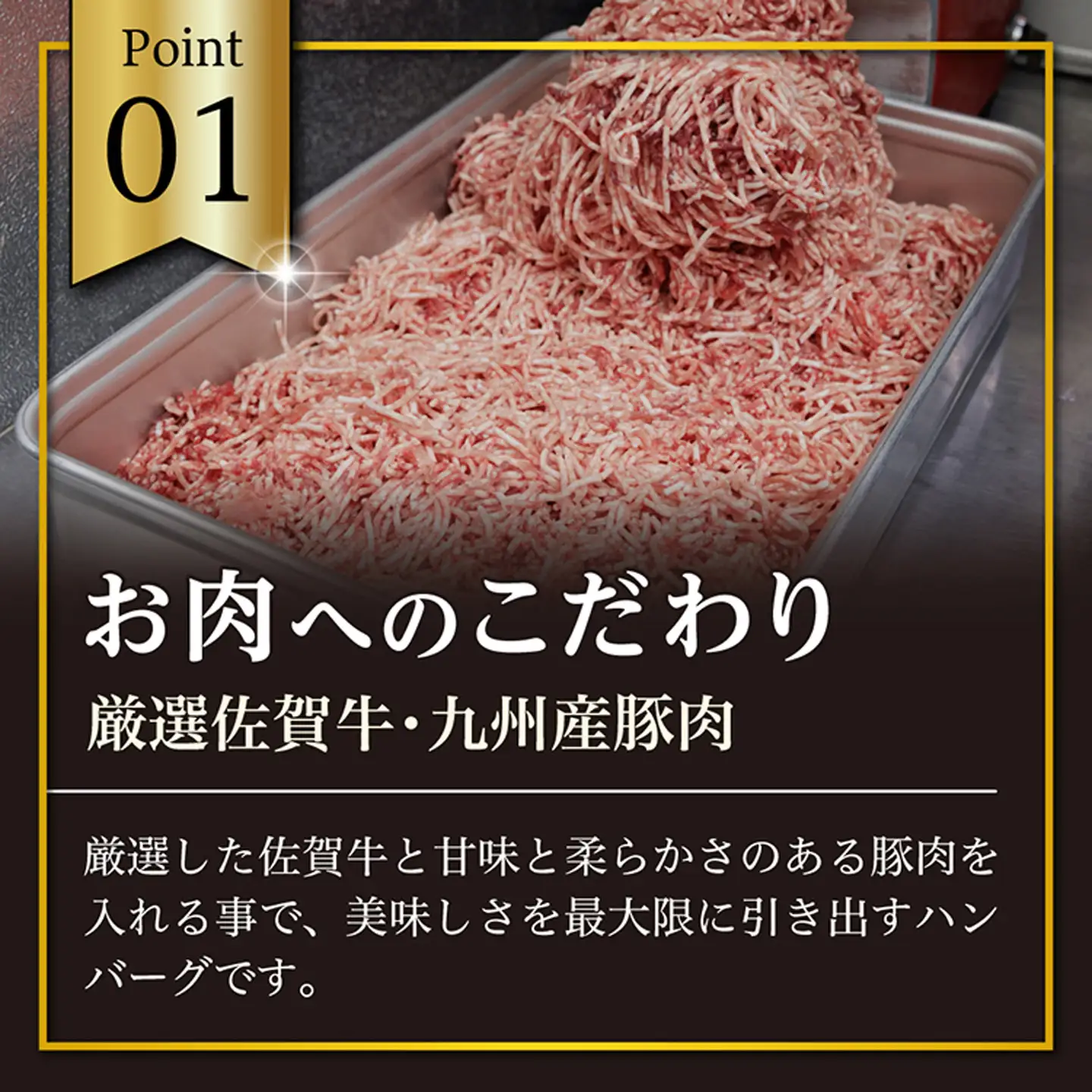 佐賀牛入り ハンバーグ 親子セット 100g×9個 150g×6個 _b-310