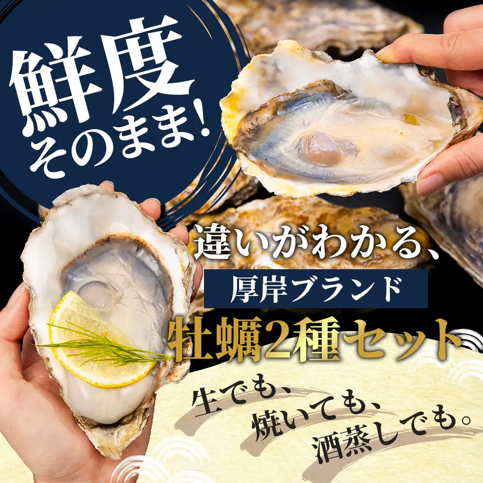 2か月 定期便 北海道 厚岸産 殻付牡蠣の食べ比べセット！（生食用）  牡蠣 カキ かき 生食 生食用 生牡蠣  食べ比べ 魚貝類 