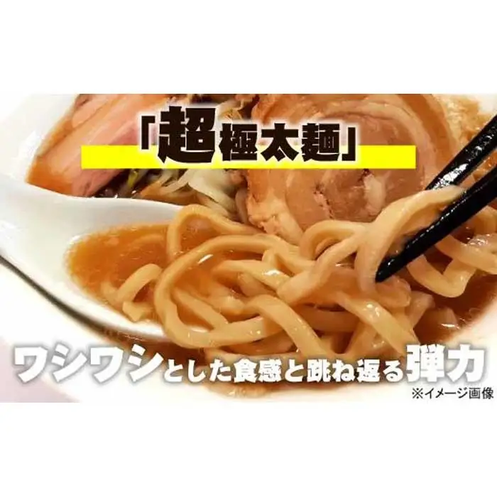 濃厚にんにく味噌味！≪豚系・味噌ラーメン５食》チャーシュー付き　超極太麺 桔梗屋食品