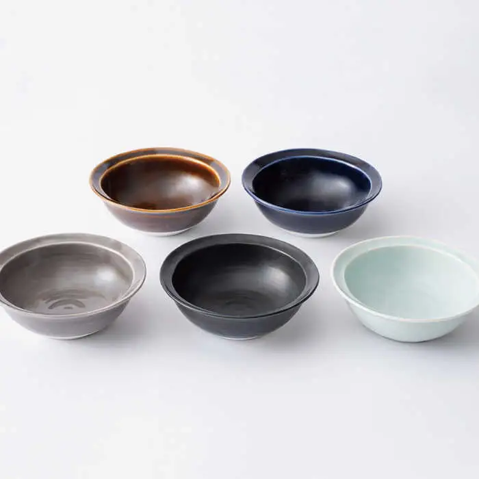 【波佐見焼】リム 小鉢 ボウル 5colors 5枚セット 食器 皿 【一龍陶苑】 [CC60]  波佐見焼