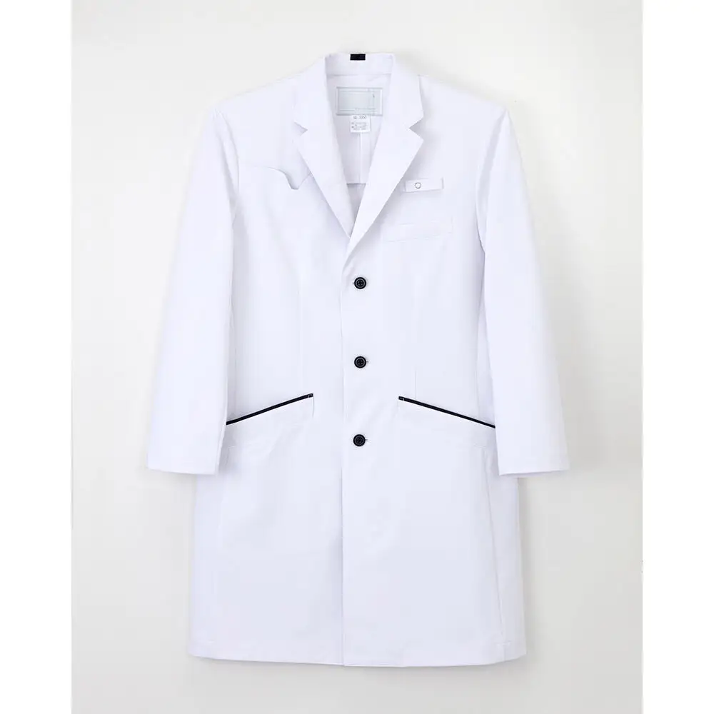 男子シングルドクターコート【BL】白衣 メンズ 聴診器専用ポケット付き SD-3350