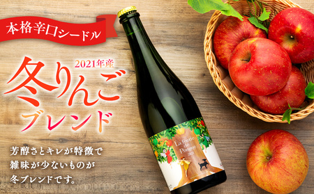 シードル 冬・夏りんごブレンド フルボトル 2本 セット きめ細かい泡立ち 爽快で深み感じる 本格辛口シードル 辛口 りんご酒 アルコール お酒 酒 飲み比べ 飲み比べセット 詰め合わせ 信州 長野 長野県 