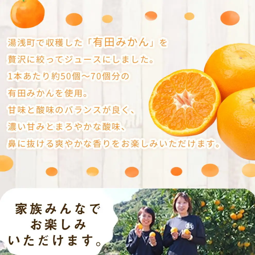 【まごころ】有田みかんジュース100％ 1000ml×12本_ZE6184