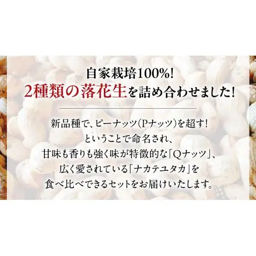 【2025年11月以降発送】牛久市産落花生Ｑナッツセット